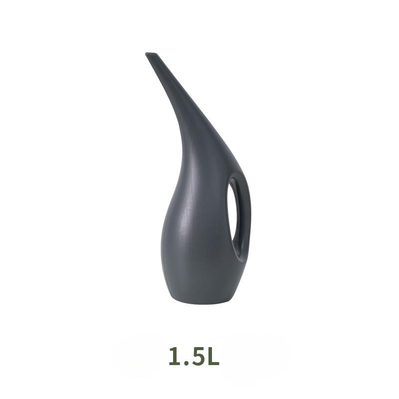 

Large-capacity watering can for watering flowers, plastic watering can for succulent plants, gardening watering can for vegetables 1.5L dark gray