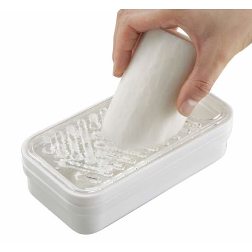 T-World Daikon-Rettichreibe mit Abtropfsieb 3007, Weiß