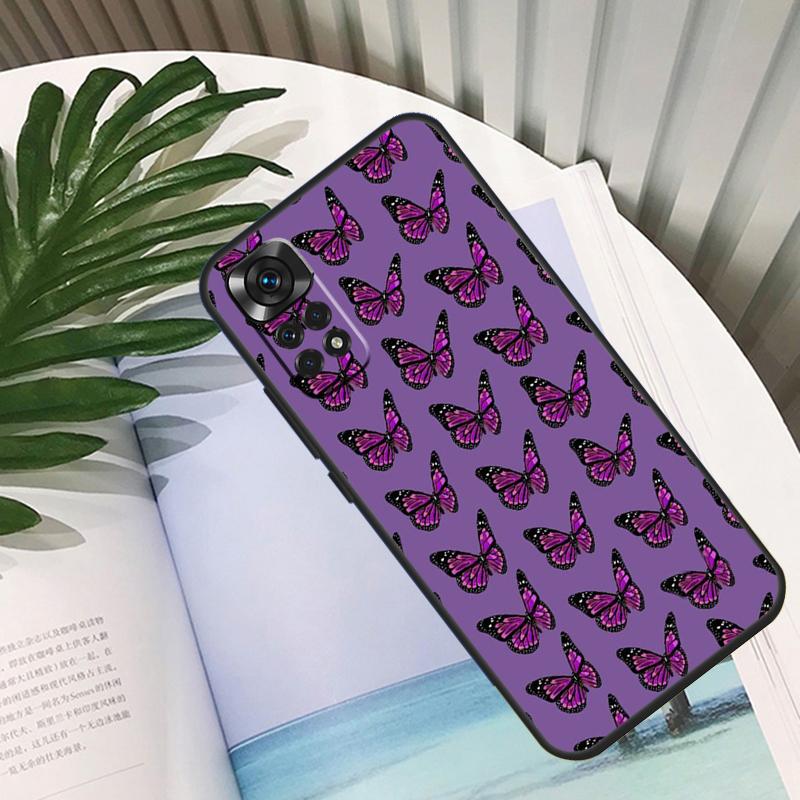 Luxury Butterfly Funda For Xiaomi Redmi Note 14 13 10 11 12 15 Pro Plus Case For Redmi 15C 14C 10C 12C 13C 15