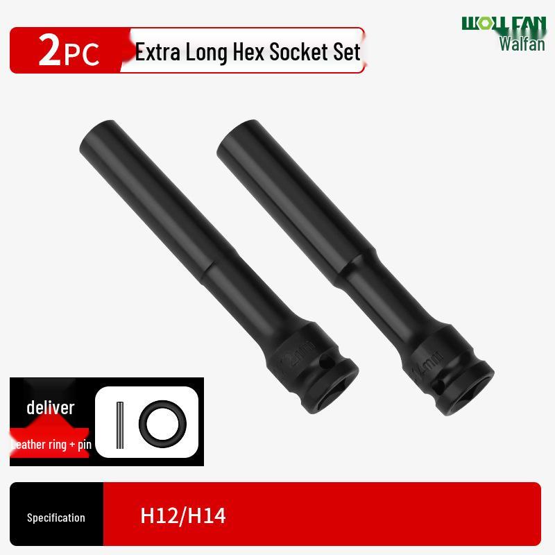 Ultra-Thin Long Thin-Wall Impact Socket Wrench for Motorcycle & Electric Vehicle Repair