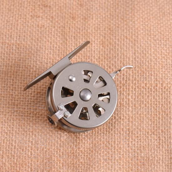 MUQZI Sports Accessory D50/D60 Ultralight CNC Aluminum 1:1 2 Bearings Ice Fly Fishing Reel Right Hand