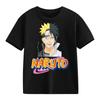 2026 Naruto Kids TShirt Uzumaki Uchiha Sasuke Hatake Kakashi Anime Character Print Cotton Short Sleeve Boys Girls Round Tops
