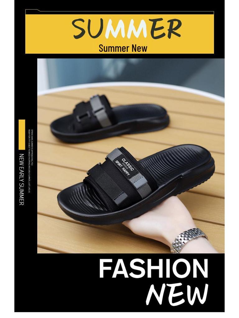 2025 Men's Trendy Soft Bottom Flip-Flops: Summer & Autumn Korean Style Outdoor Slippers