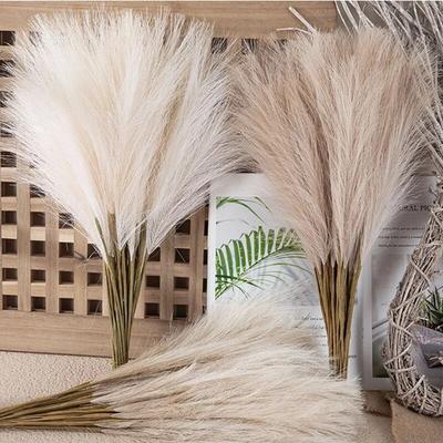 10Pcs Artificial Pampas Grass Flower Bouquet Fake Plant for Garden Wedding Decoration Outdoor Garland Vase Home Room Table Decor