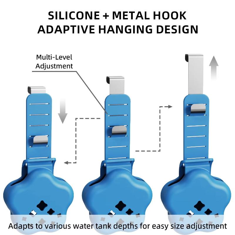Silicone Toilet Bowl Cleaner Hanger Holder Waterproof Easy Installation Toilet Tank Deodorizer Rack for Office Bathroom