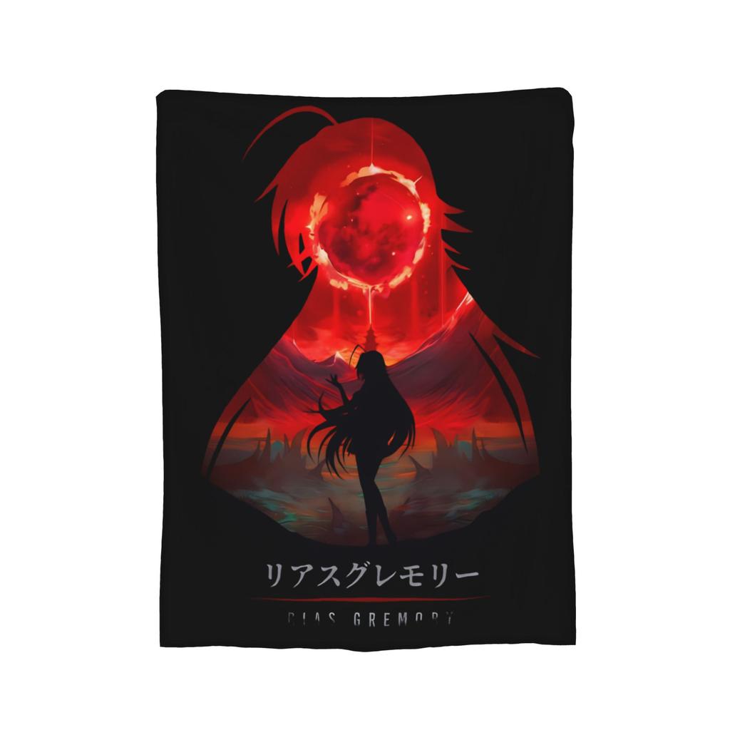 Rias Gremory Vintage High School DxD Blanket Fleece Novelty Breathable Throw Blankets for Chair Covering Sofa Winter,