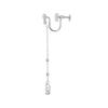 Canal 4℃ Official Silver Drop Earrings for Women, Birthday Gift, Includes Jewelry Case, 152314151005