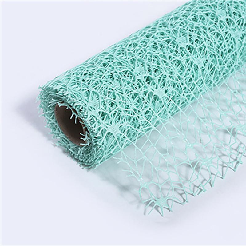 50Cm*4.5M/Roll Flower Wrapping Mesh Paper Iregular Hollow Net Wrapper Floral Bouquet Paper Fresh Flower Florist Packaging Sheet