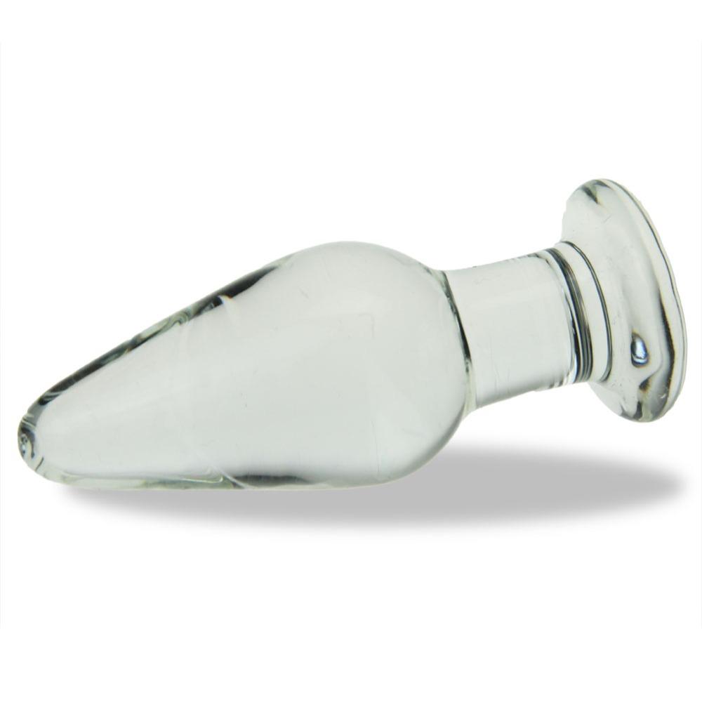 Crystal Glass Anal Plug Large Butt Plug, Bullet Dildo Sex Toys for Men & Women Adult Sex Products Couples Lover Games 4inches