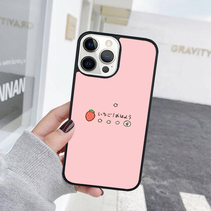 Cute Cartoon Japan Milk Couple Phone Case For iPhone 17 Air 15 16 Cover  11 13 14 Pro Max 12 Plus Max Fundas