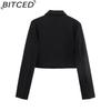 BITCED Damen Herbst/Winter Kollektion: Unverwechselbare, modische, minimalistische kurze Blazerjacke