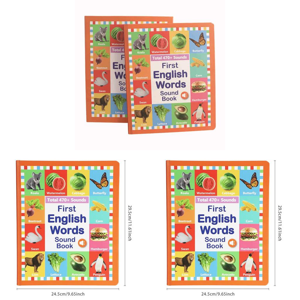 Childrens English Learning Book For Early Education And Sensory Development
