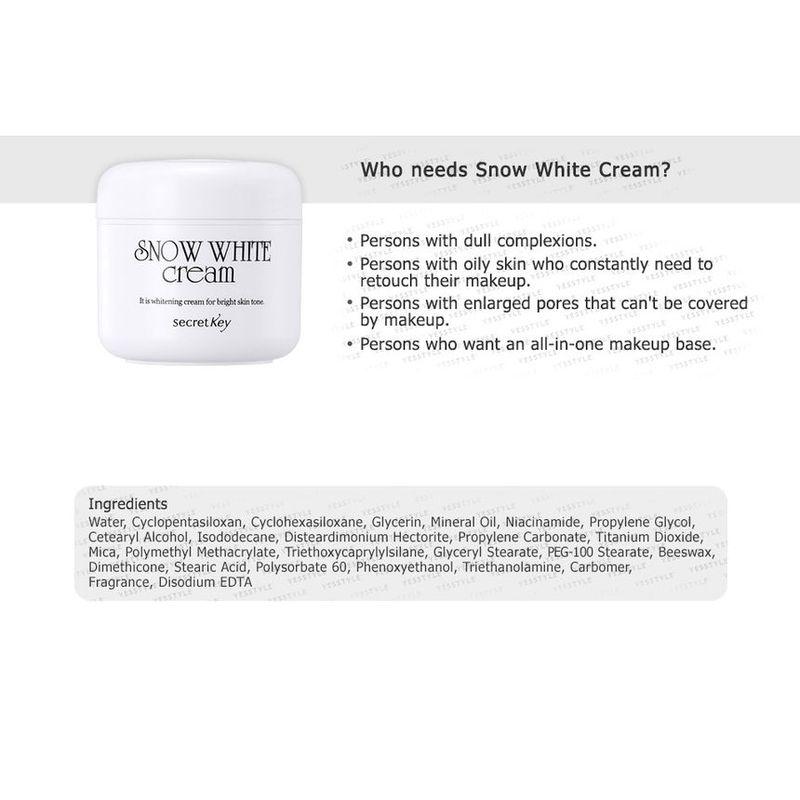 Secret Key Snow White Cream