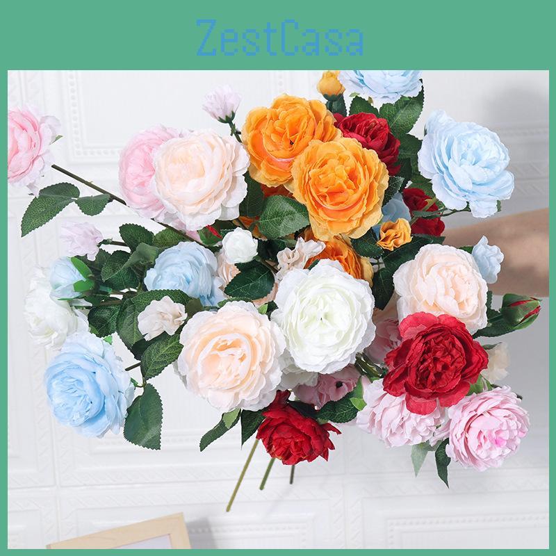 Premium Peony Silk Bouquet For Wedding Party Decor Home Office Styling Photography Prop