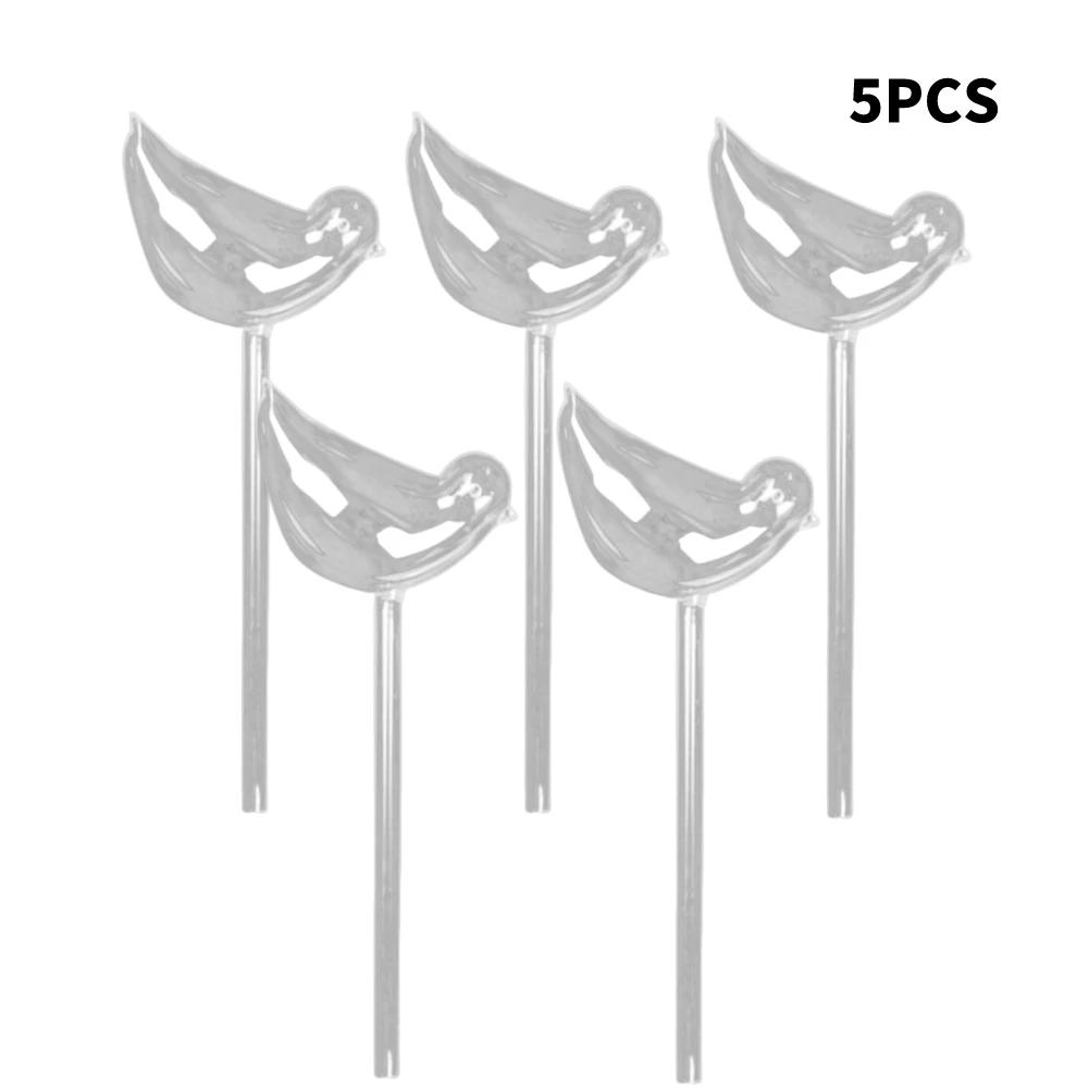 1-12PCS Automatic Plant Watering Bulb PVC Bird Shaped Transparent Self Watering Bulbs Home Garden Plant Dropper Drip Irrigation