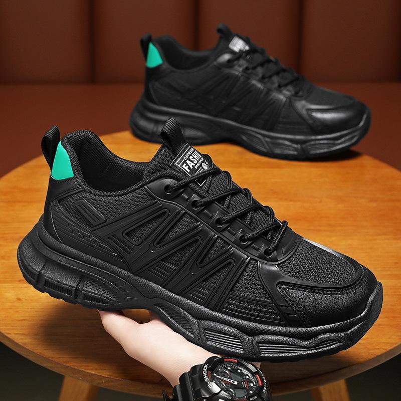 Herrenschuhe Herbst neue atmungsaktive Mesh-Schuhe Herren Trend vielseitig rutschfest verschleißfest Sportschuhe lässig Papa trendige Schuhe