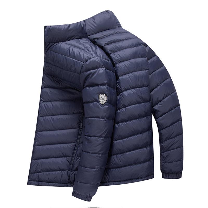 Men's 2024 Autumn/Winter High-End Casual Lightweight Down Jacket with Stand-Up Collar