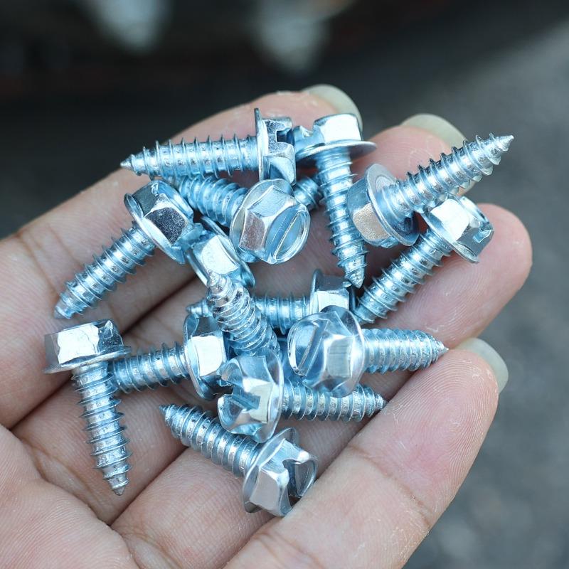 6mm Kohlenstoffstahl Selbstschneidende Schrauben Karosseriebefestigungen für Stoßstange Kotflügel Vollgewinde Phillipskopf Motorschrauben 5-30 Stück