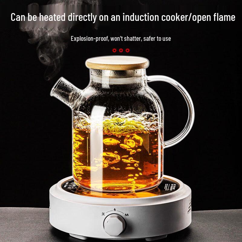 ZISIZ Heat-Resistant Glass Pitcher & Tea Kettle