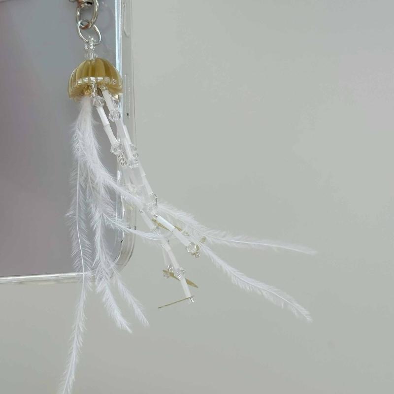 Unique Keychain Star Key Ornament Bag Pendant Delicate Jellyfish Decoration Aesthetic Bag Charm for Daily Party Use