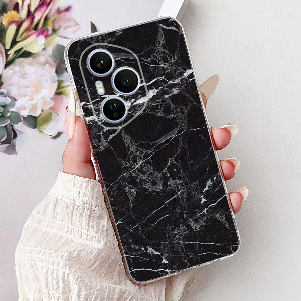 Clear For Honor 400 Pro Case DNP-NX9 Cute Cartoon Cat Fashion Flower Funny Painted Soft Bumper For Honor 400Pro Back Cover Funda