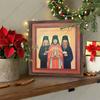 Decorative painting of Orthodox icons,Consecrated icon "Optina New Martyrs",Photo frame painting,Christian Wall Art,20cm*20cm,Spiritual decor gift