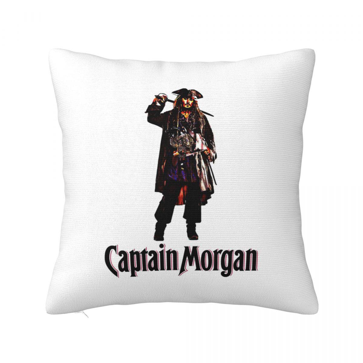 

Captain Morgan Square Pillowcase Cushion Cover Pillow Case Throw Pillow Cover for Home Sofa Living Room 12x12Inch