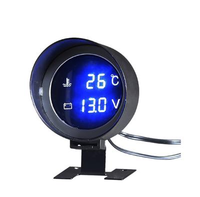 12V/24V Digital Voltmeter Water Temp Gauge