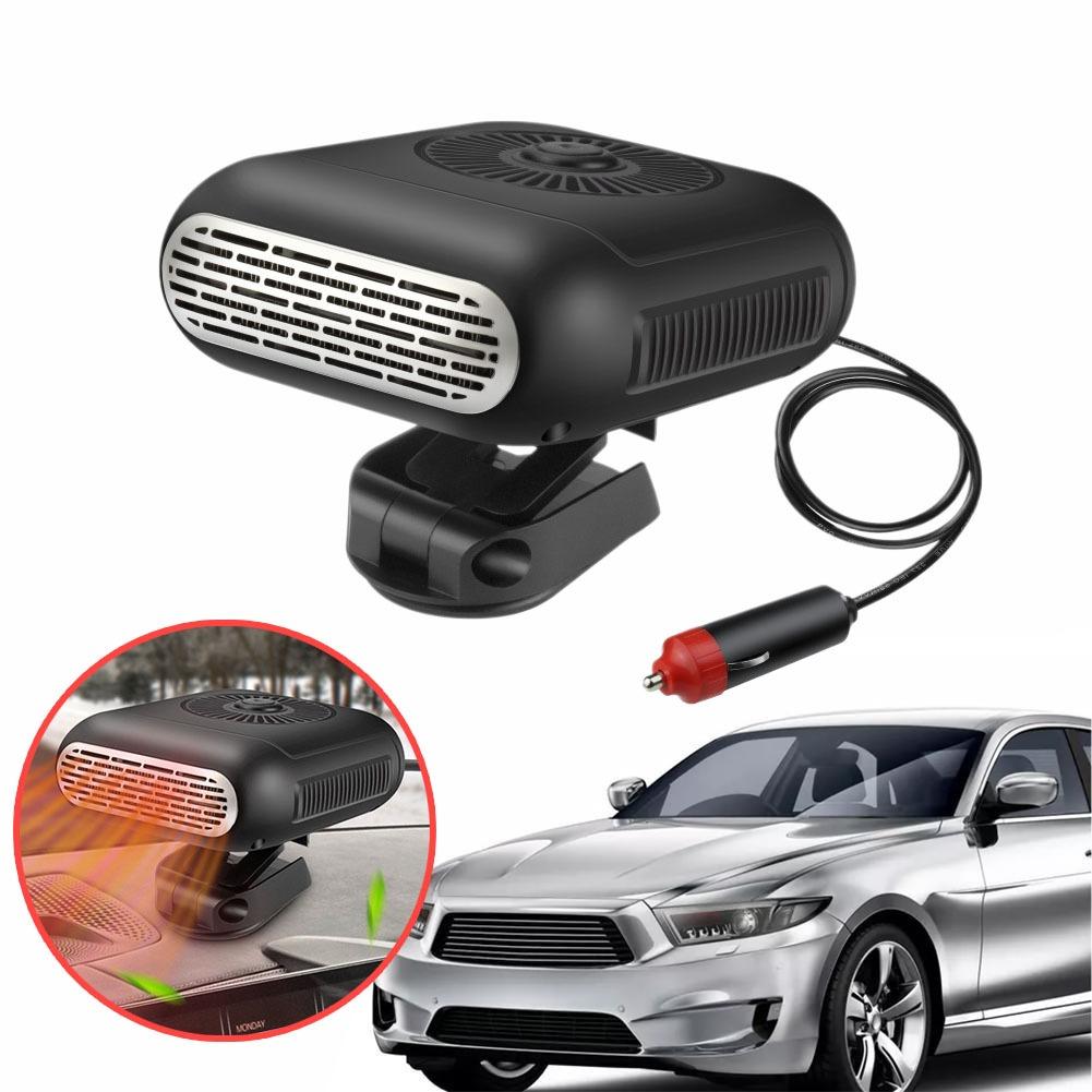 Multifunctional Car Heater & Cooler 12V 1200W Heating Windshield Rotating Accessories 360 Fan Car Portable Defroster Defogg X8D4
