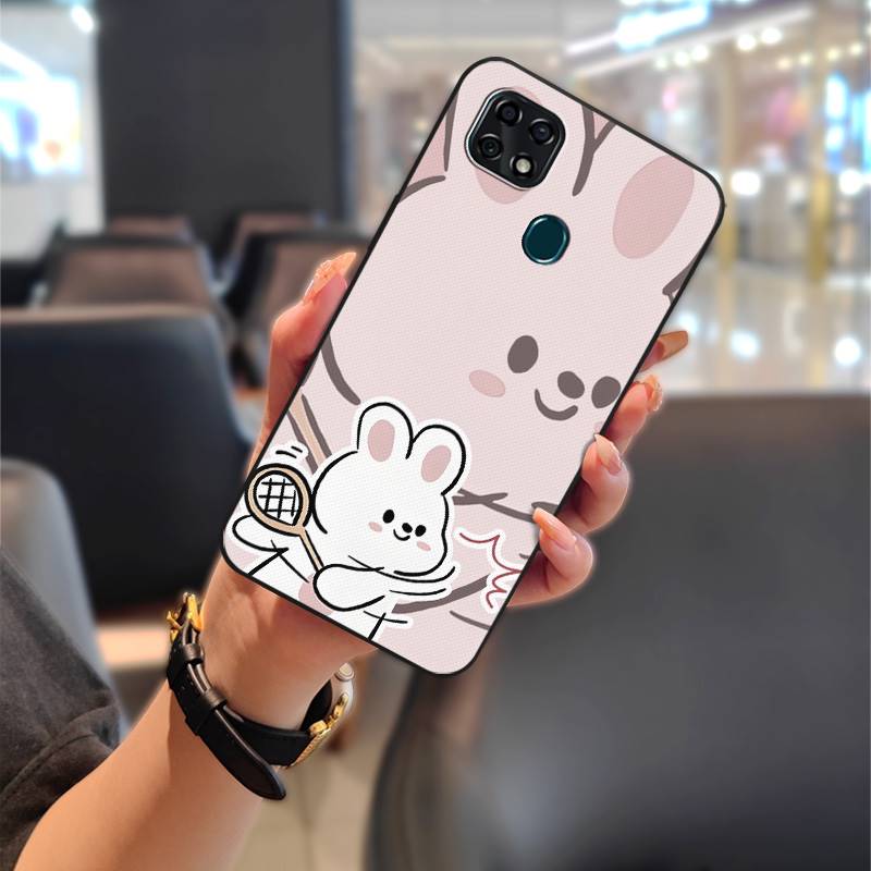 Back Cover Cartoon Phone Case For ZTE Blade 20 Couple TPU Durable Waterproof Anti-dust Shockproof Anti-knock Protective