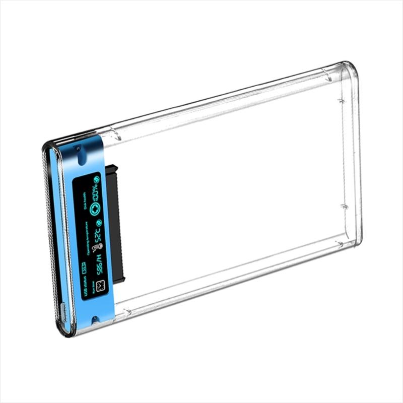 USB3.0 to SATA Hard Drive Enclosure Transparently Case For Hard Drive 2.5inch SSD Enclosure Case