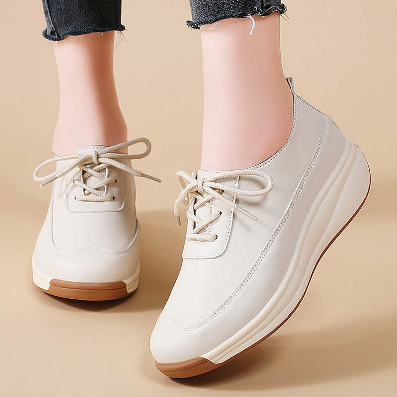 Fashion Synthetic Leather Fall Footwear For Lady Stiletto Heel Woman Platform Shoes Size 33 Sneakers Sports Sports-et-leisure