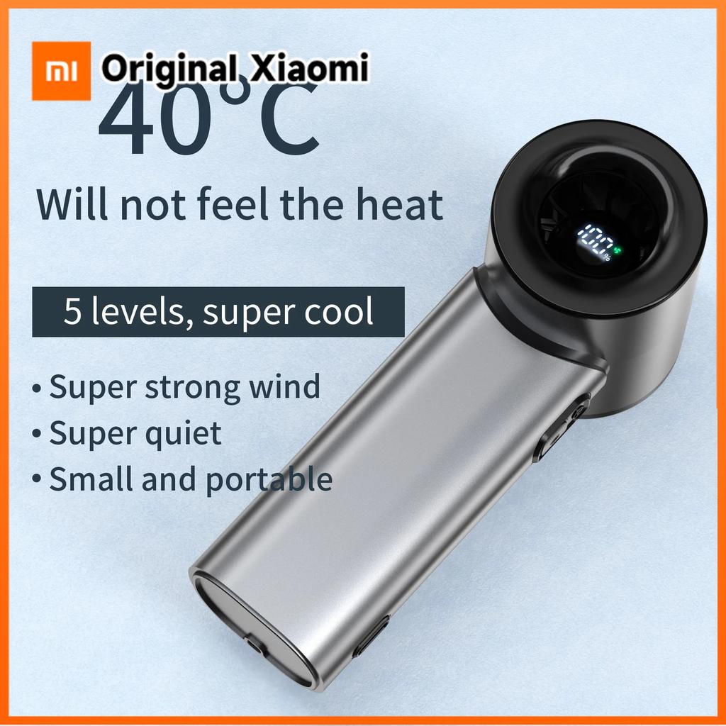 Xiaomi Mini Portable Handheld Fan High-Speed USB Charging Silent Air Calculator Fan for Travel Outdoor Activities Personal Use