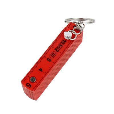 For Durable 0 5m Folding Ruler Keychain Portable Measuring Tool with Compact Design Suitable for Accurate Measurements