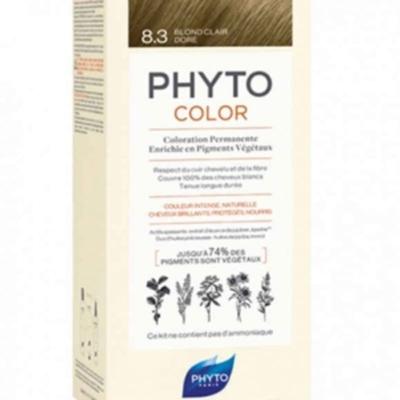 Phyto Color Permanent (Pflanzenfarbe) Haarfarbe - 8.3 HELLBLOND GOLD