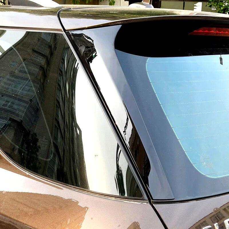2st för Mercedes Benz ML GLE Klass W166 2012-2018 ABS Ljussvart Bil Bakruta Spoiler Sidovingskåpa