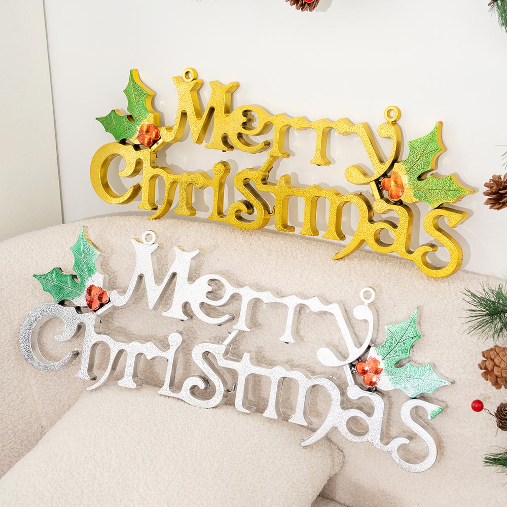 1Pcs 19-60CM Merry Christmas Letter Christmas Tree Decorations Pendant for Home Decor DIY Crafts New Year 2025 Party Supplies