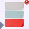 3 Pcs PU Leather Glasses Storage Pouches New Fashion Multicolor Portable Soft Eyeglass Cases Trendy Stylish Design Eyewear Bags