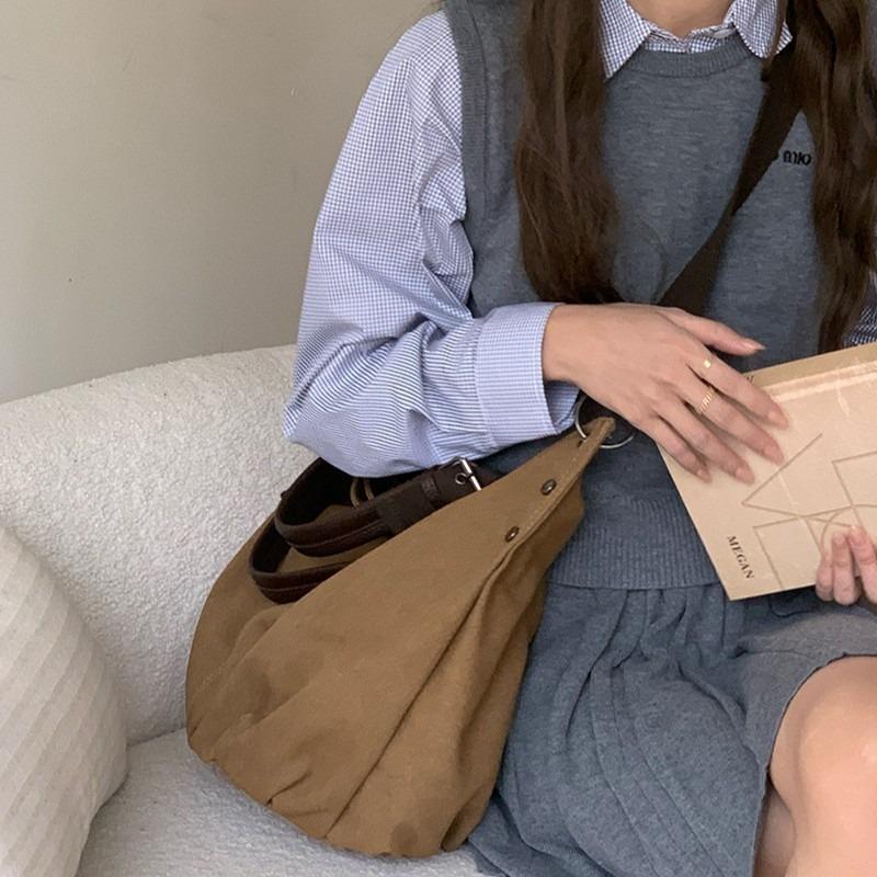 Tote Bag for Women Large Capacity Bag Retro Commuter Handbag Single-shoulder Crossbody Large Bag