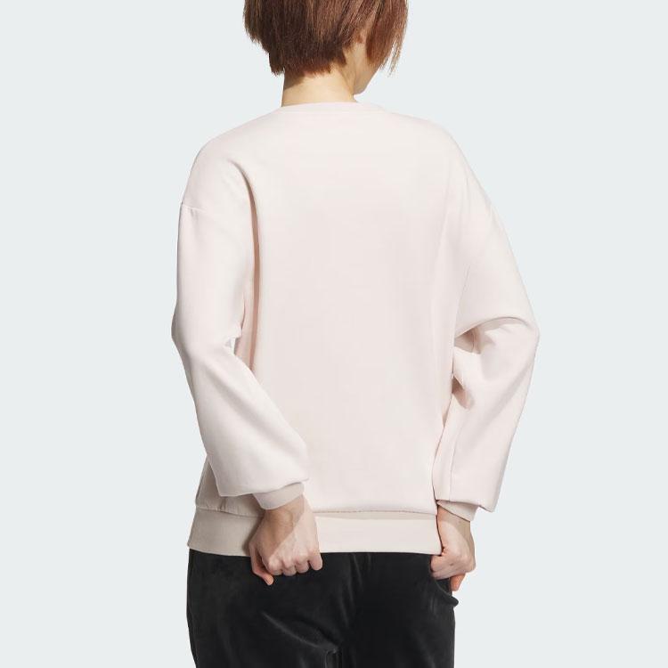 Adidas Dragon Year Sweatshirt With Alphabet Logo And Cartoon Print Women Tops Light-Purple Pink JE6095