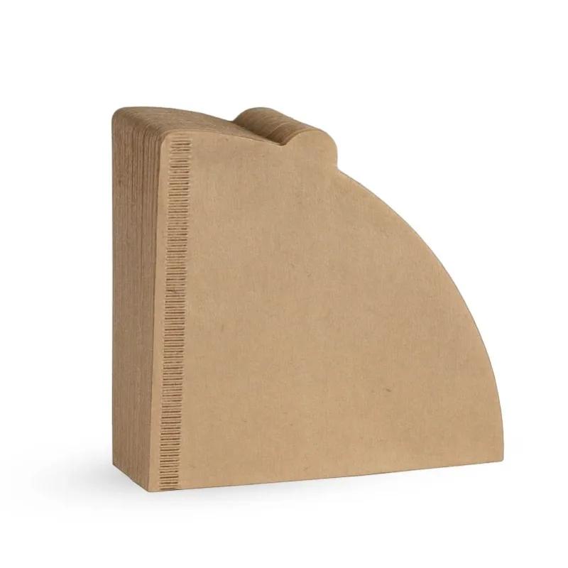 10-100 PCS Coffee Filter Paper V-Shaped Wood Pulp Cone Filter Pour Over 2-4 Cups Natural Drip Coffee Paper Filters Accessories