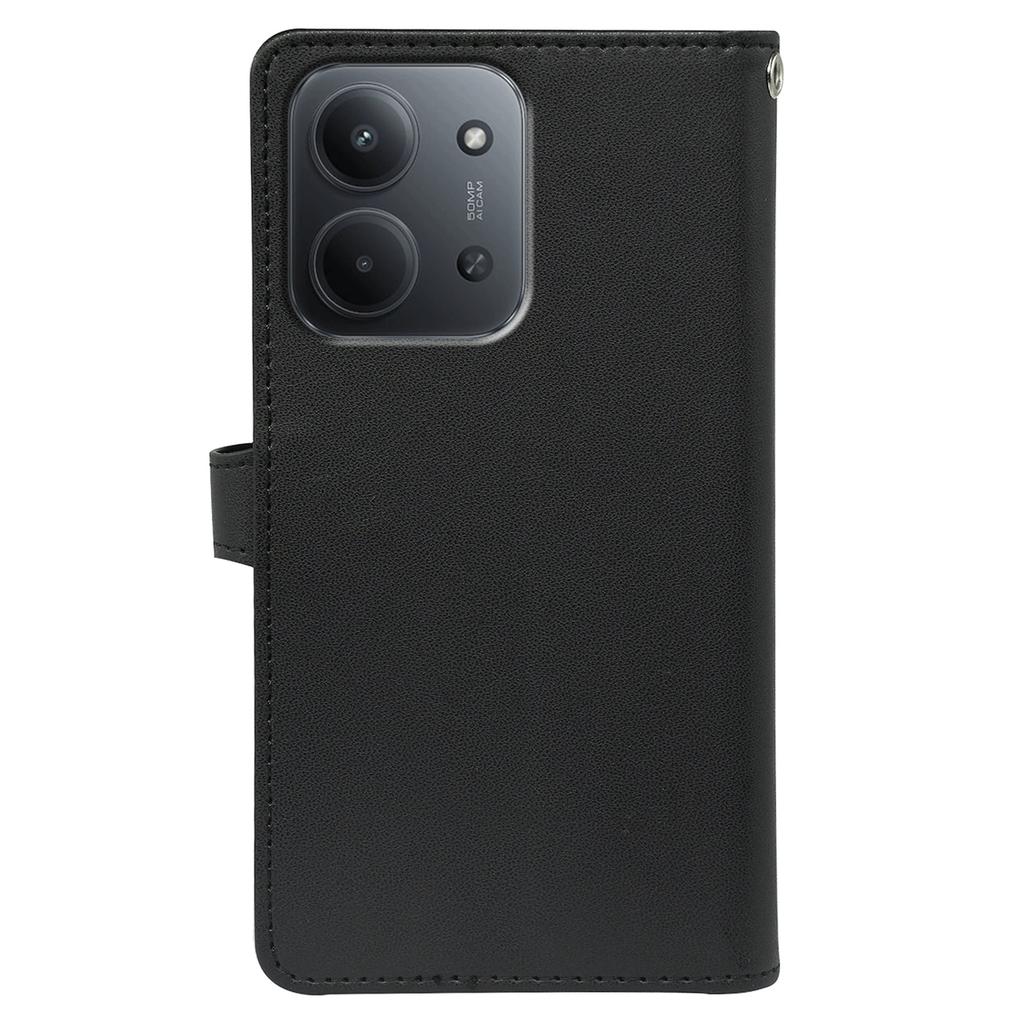 Для Xiaomi Redmi 15C 5G (США) (173мм)/15C 4G (США) (173мм) Чехол с 9 отделениями для карт, подставка из искусственной кожи, чехол для телефона