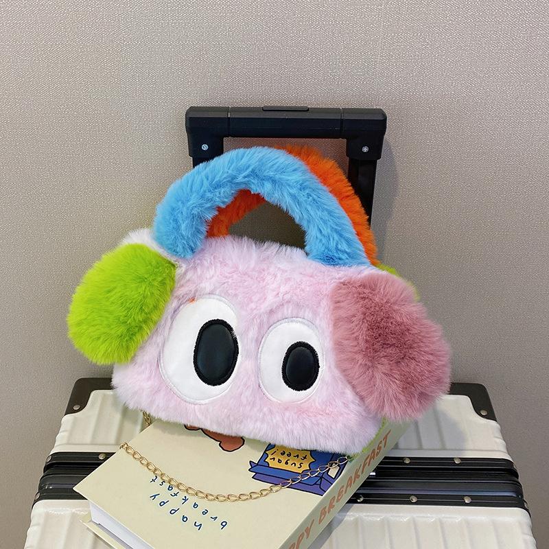 Пушистая сумка-тоут из искусственного меха для женщин плюшевая сумочка милая сумочка для осени-зимы клатч сумка с верхней ручкой пушистая сумка-хобо под мышкой повседневная рабочая сумка-сатчел 860₽