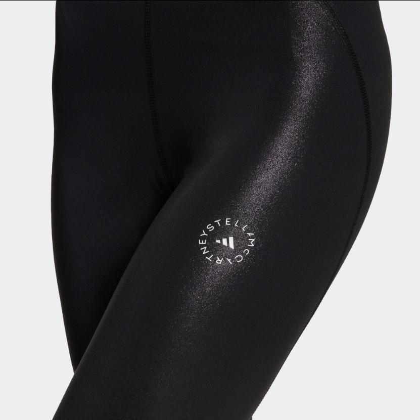 Adidas X Stella McCartney Collaboration Tight Sh Solid Color Logo Leggings Women Leggings Black HI1937