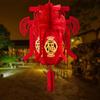 With Tassel Flocking Cloth Red Lanterns Decorative Hanging Spring Festival Lantern  Home