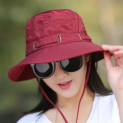 Panama Wide Brim Fisherman Hat UV Protection Waterproof Foldable Breathable Bucket Hat For Women Men Sports Hiking Bob Caps