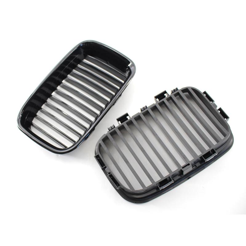 1 Pair Front Hood Bumper Kidney Grilles Grill Chrome for BMW 3-Series E36 Sedan Coupe Touring 1990-1996 51138122237 51138122238