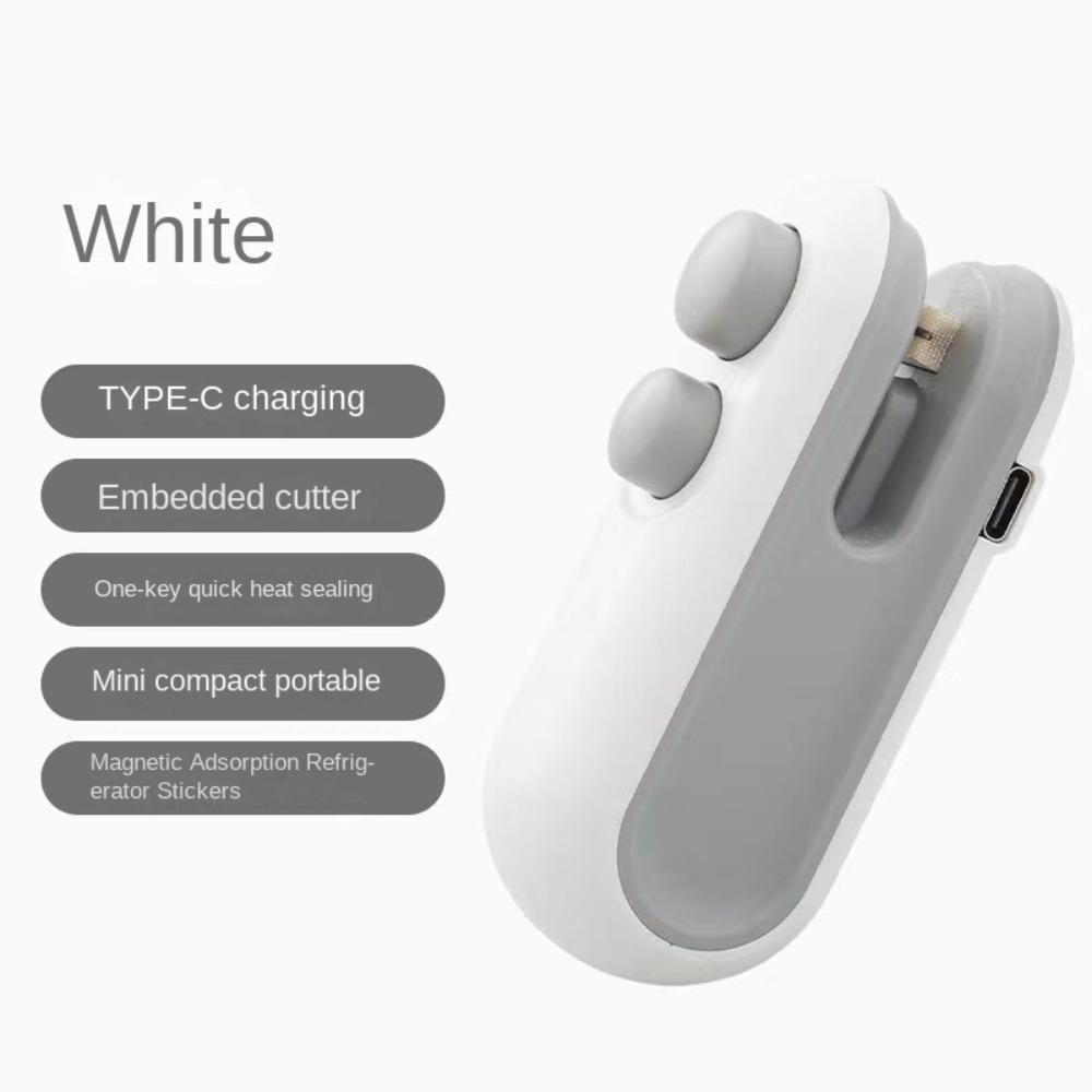 

Rechargeable Food Sealer Mini Snack Sealing Machine Portable Heat Bag Sealing Machine Home Use белый