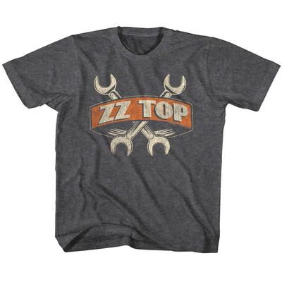 ZZ Top Rockband Schraubenschlüssel T-Shirt Jungen Mädchen Jugend Kleinkind Tour Merch