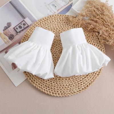 Female Wrist Cuffs Removable Lace Detachable Shirt Sleeve Cuffs for Winter Autumn Sweater False Sleeved Wristband Horn Warmers